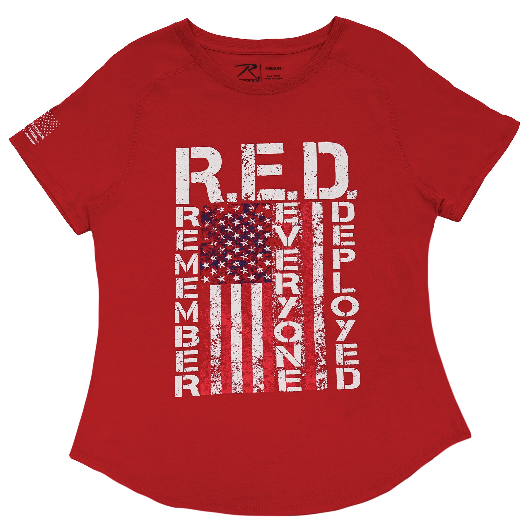 Rothco Women's R.E.D. Remember Everyone Deployed T-Shirt - Size XL
