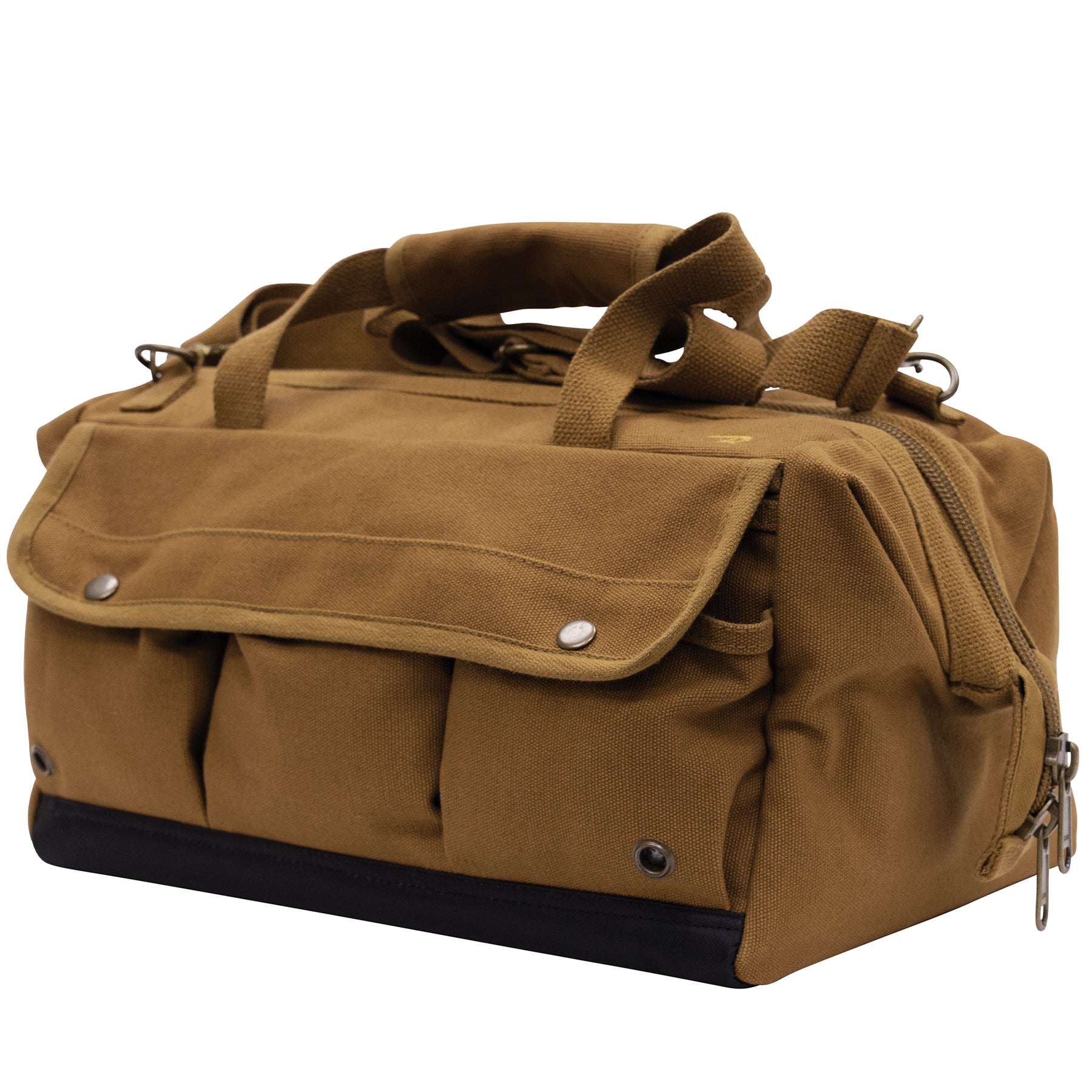 Rothco Renovator Tool Bag Work Brown – Heavy-Duty Canvas with Multiple Pockets and Adjustable Shoulder Strap