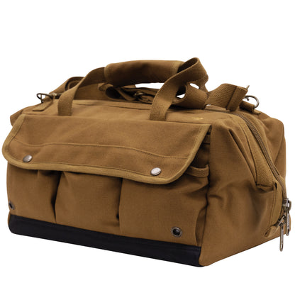 Rothco Renovator Tool Bag Work Brown – Heavy-Duty Canvas with Multiple Pockets and Adjustable Shoulder Strap