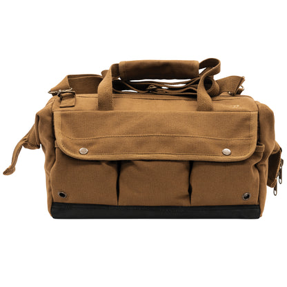 Rothco Renovator Tool Bag Work Brown – Heavy-Duty Canvas with Multiple Pockets and Adjustable Shoulder Strap