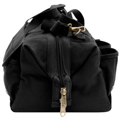 Rothco Renovator Tool Bag Black – Heavy Duty Canvas Contractor Tote with Multiple Pockets and Adjustable Strap