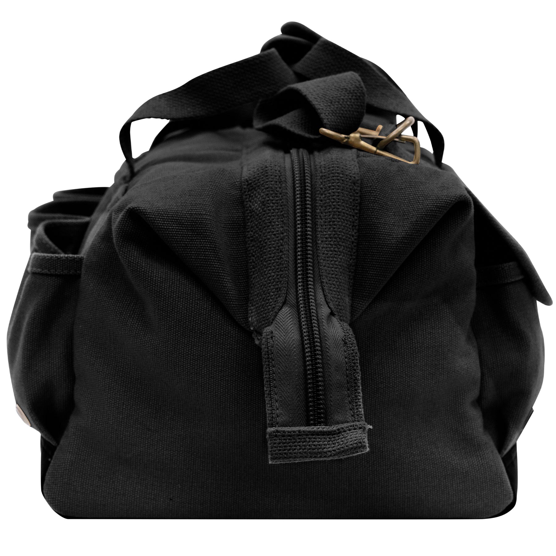 Rothco Renovator Tool Bag Black – Heavy Duty Canvas Contractor Tote with Multiple Pockets and Adjustable Strap