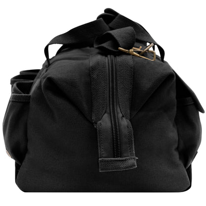 Rothco Renovator Tool Bag Black – Heavy Duty Canvas Contractor Tote with Multiple Pockets and Adjustable Strap