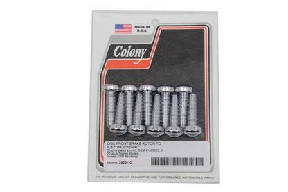 Colony Front Rotor to Hub Screw Kit for Harley Davidson FLT models by Colony