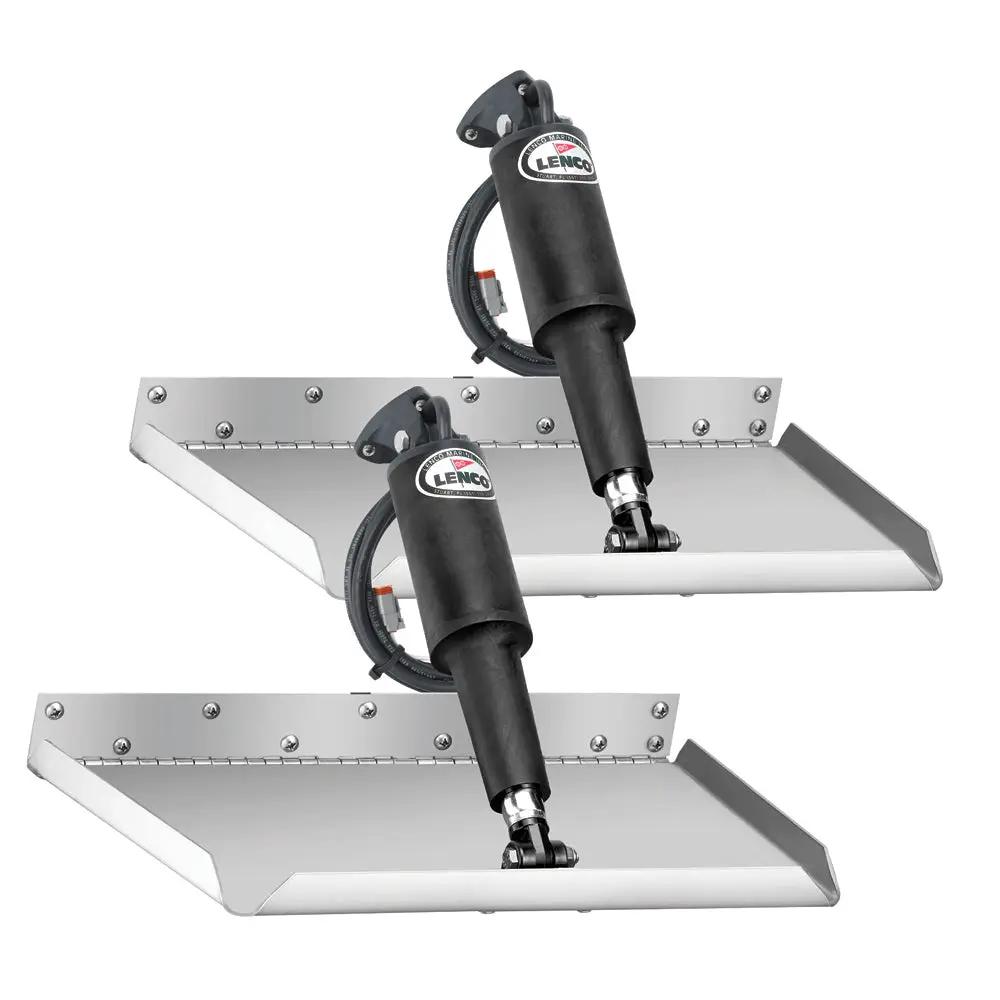 Lenco Marine 12" x 9" Edgemount Trim Tab Kit with LED Indicator Switch - 12V by Lenco Marine