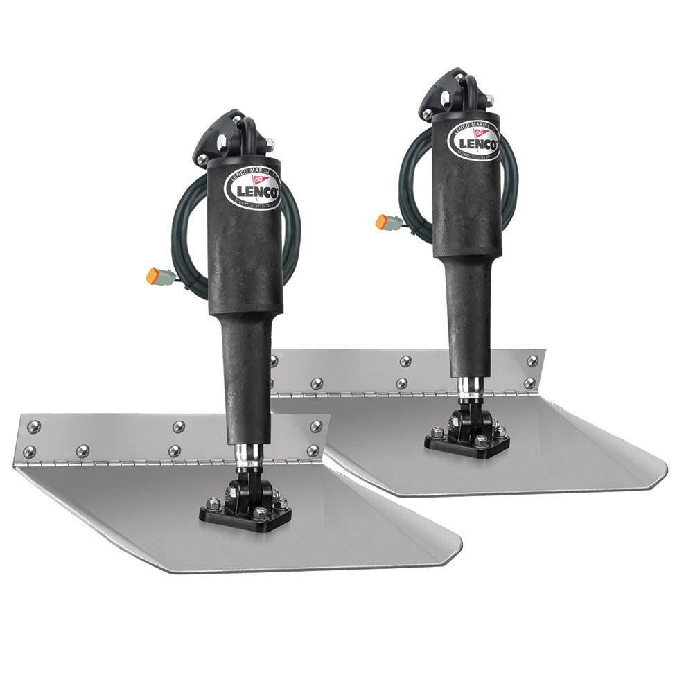 Lenco Marine 15007-101 12-Inch x 12-Inch Standard Mount Electric Trim Tab Kit for Boats