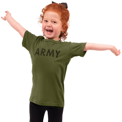 Rothco Kids Army Physical Training T-Shirt Olive Drab Size XL