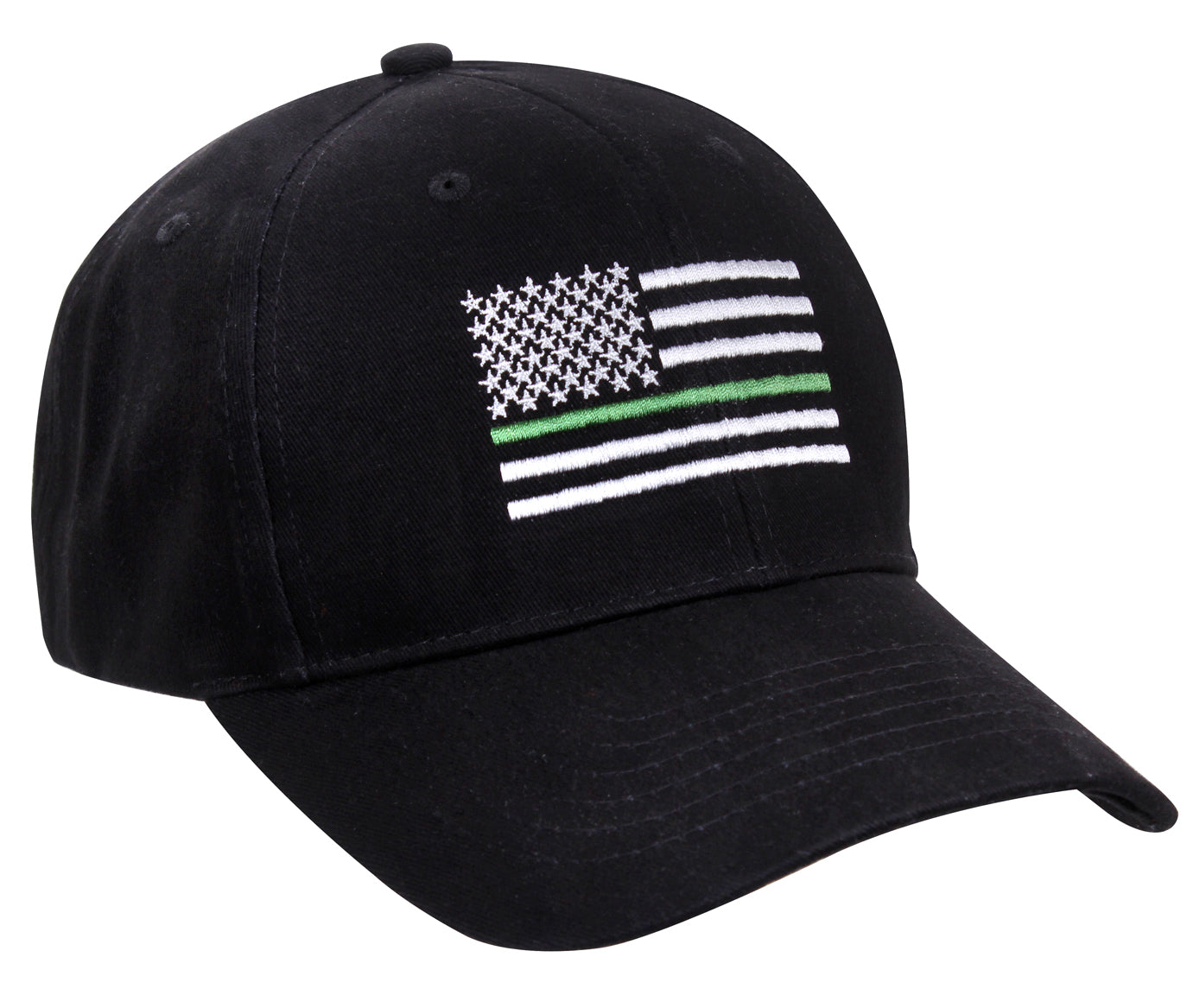 Rothco Thin Green Line Flag Low Profile Cap - Support Federal Agents