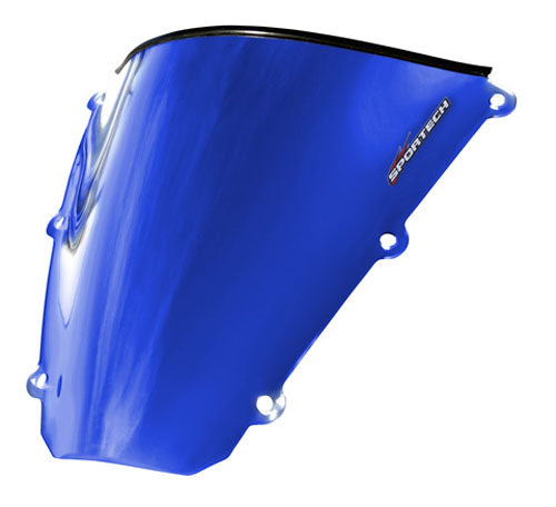 SPORTECH Blue Chrome Windshield for Yamaha YZF R6 (2008-2010) - Part 45491096