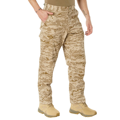 Rothco Digital Camo Tactical BDU Pants in Desert Digital Camo, Size M