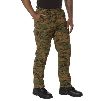 Rothco Digital Camo Tactical BDU Pants - Woodland Digital Camo, Size 2XL