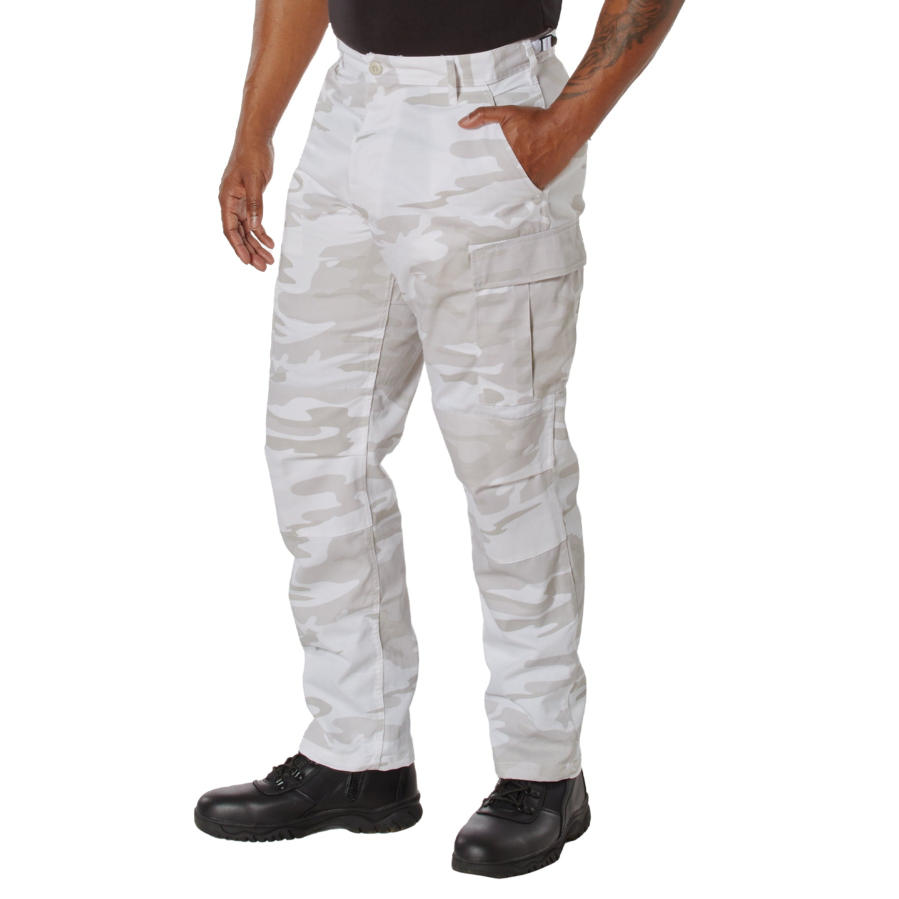 Rothco Color Camo Tactical BDU Pants White Camo Size XL