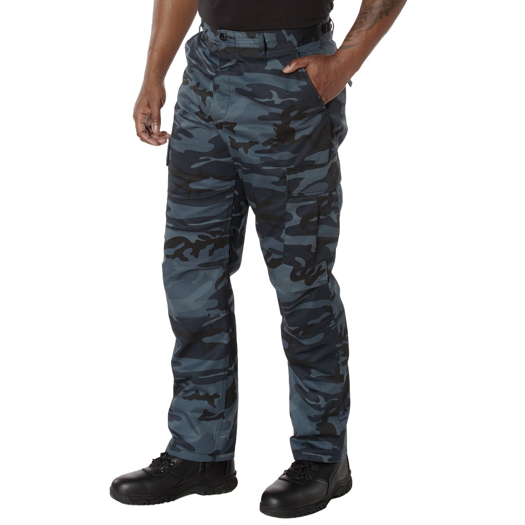 Rothco Color Camo Tactical BDU Pants Midnight Blue Camo Size XS