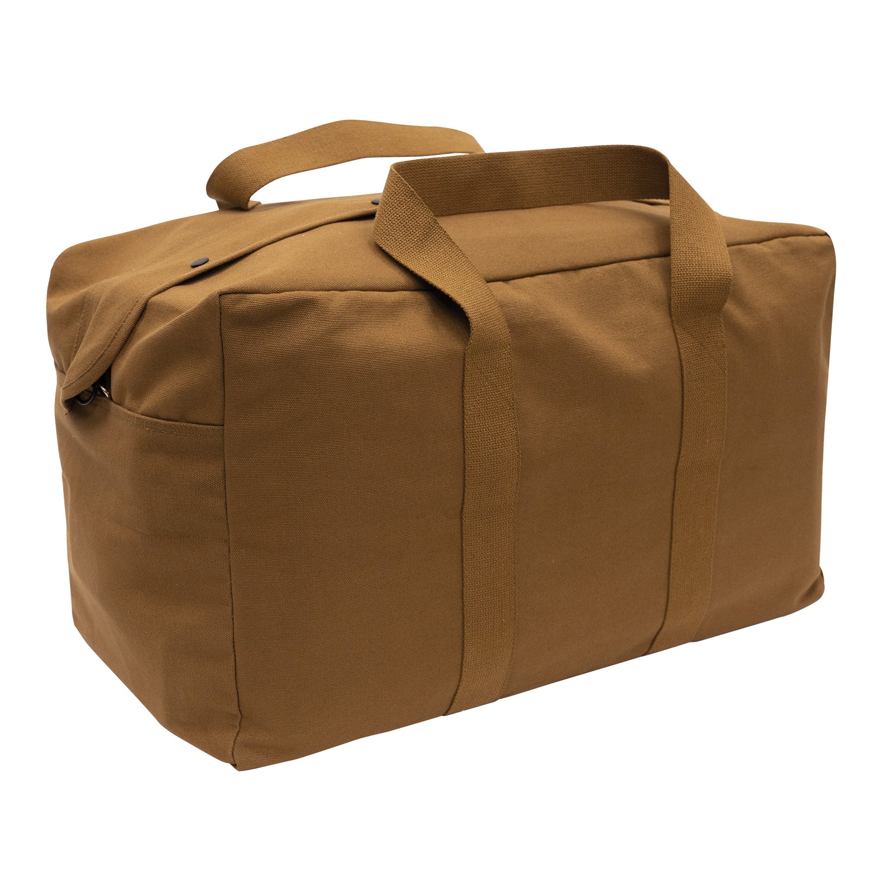 Rothco Canvas Parachute Cargo Bag – 75L Heavy Duty Travel and Utility Duffle in Work Brown