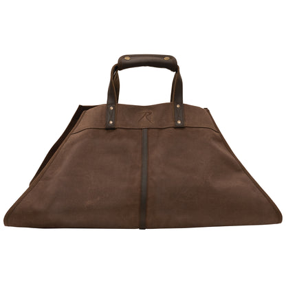 Rothco Backwoods Waxed Canvas Log Carrier Earth Brown – Heavy-Duty Firewood Carrying Bag