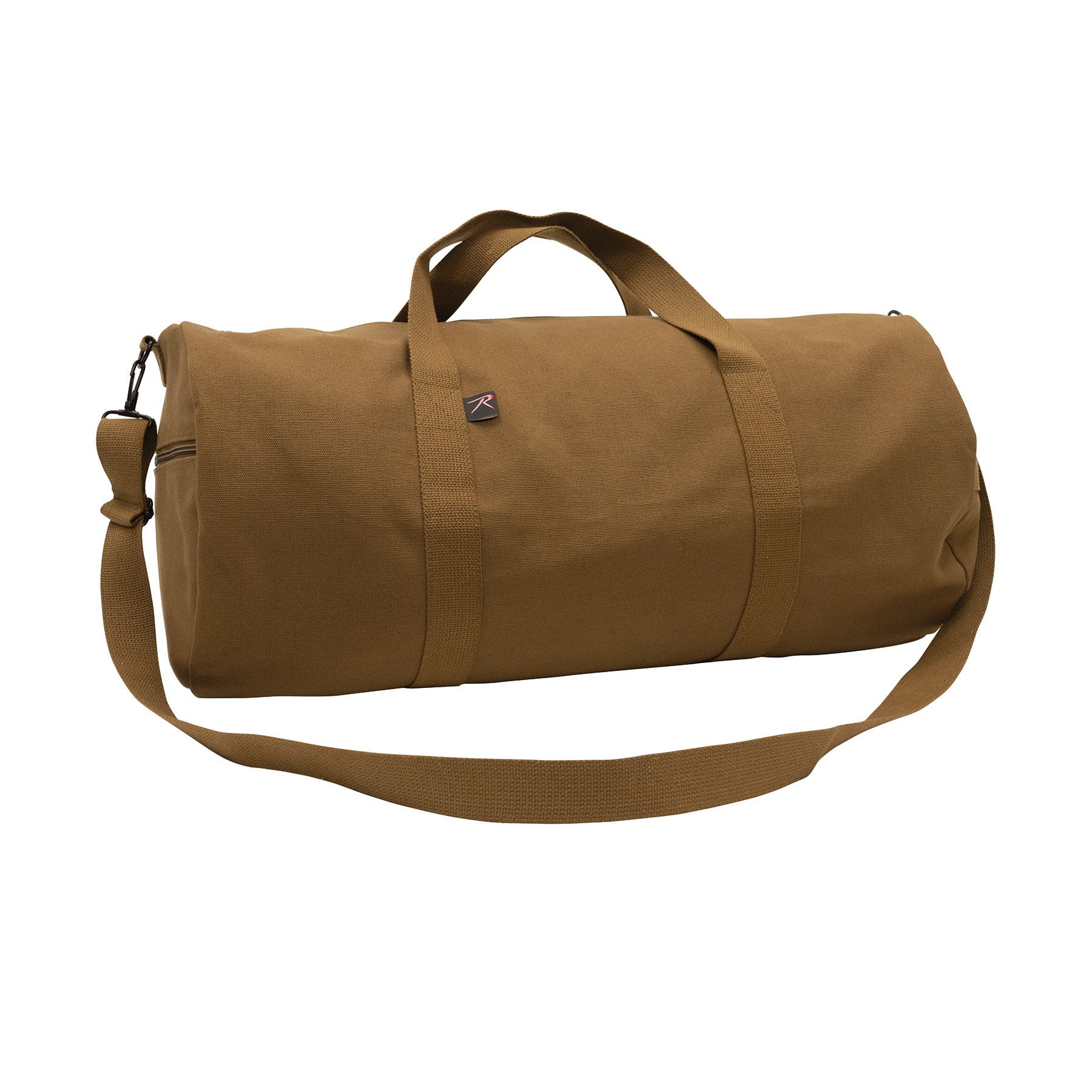 Rothco Canvas Shoulder Duffle Bag – 24 Inch Work Brown Heavy-Duty Travel and Sports Bag