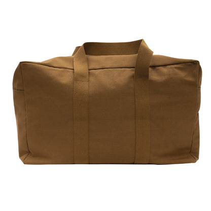 Rothco Canvas Parachute Cargo Bag – 75L Heavy Duty Travel and Utility Duffle in Work Brown