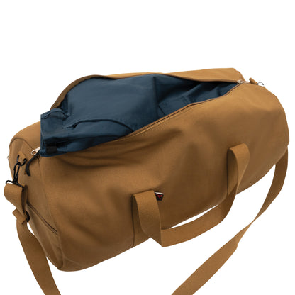 Rothco Canvas Shoulder Duffle Bag – 19 Inch Work Brown Heavy-Duty Military-Style Travel Bag