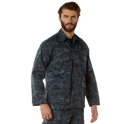 Rothco Twill BDU Shirt in Midnight Digital Camo, Size M