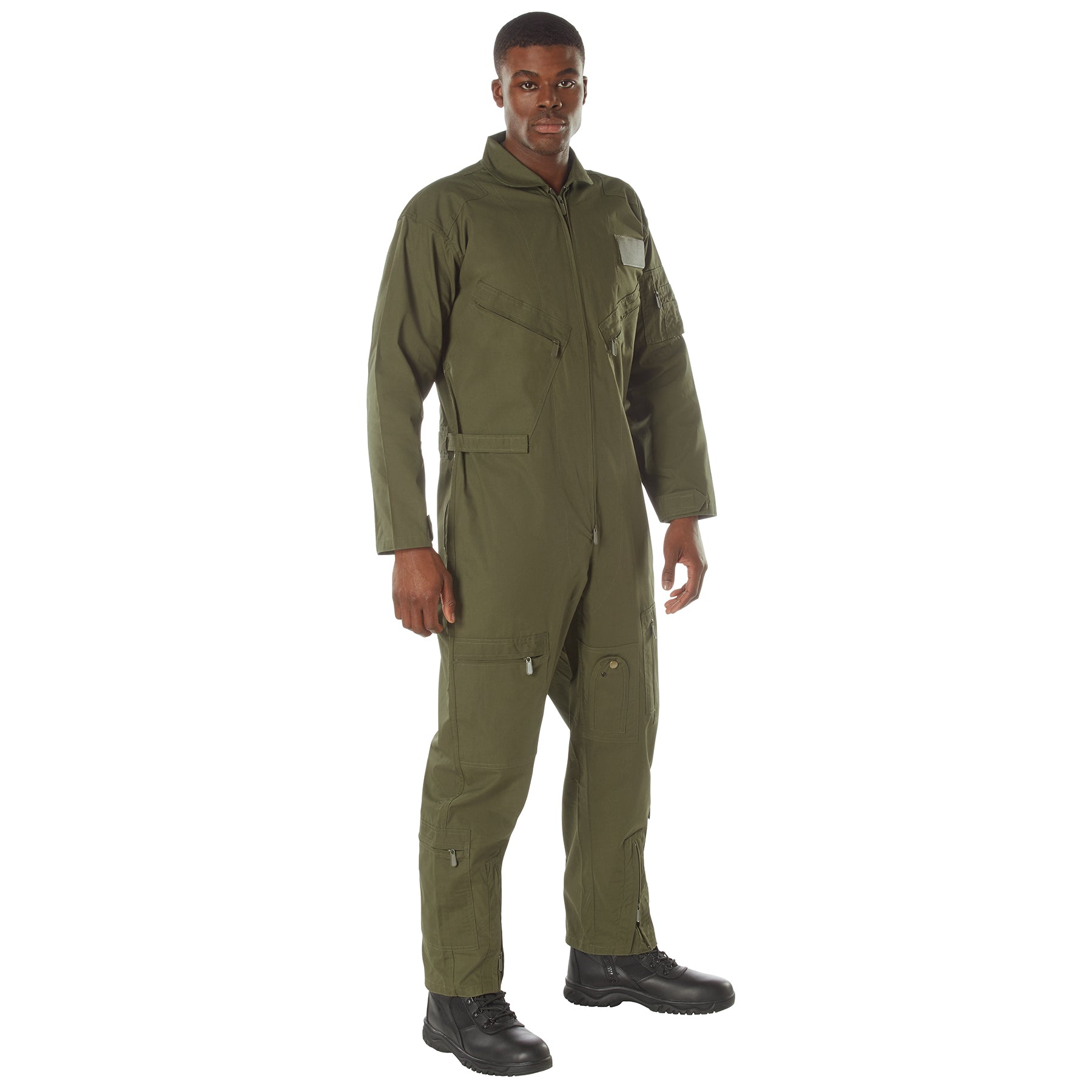 Rothco Flightsuit Olive Drab Size Medium – Military-Style Combat Coverall with Ample Storage and Adjustable Fit