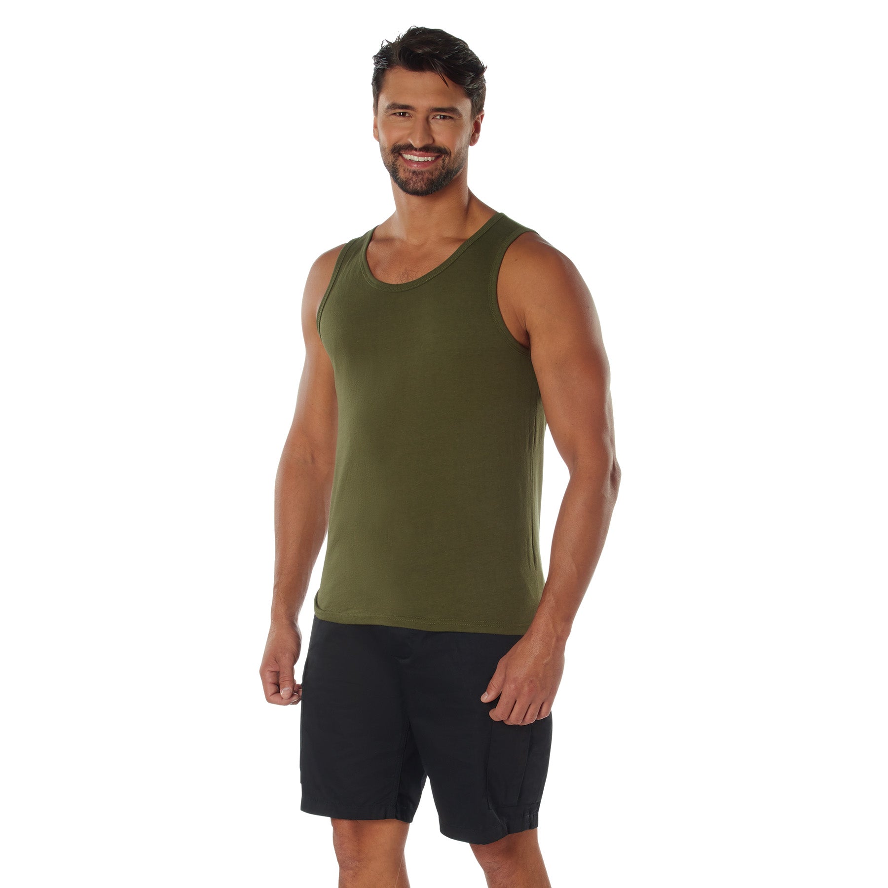 Rothco 67111 Olive Drab 3XL Tank Top for Men – Durable Cotton-Poly Blend, Sleeveless Design for Comfort and Mobility