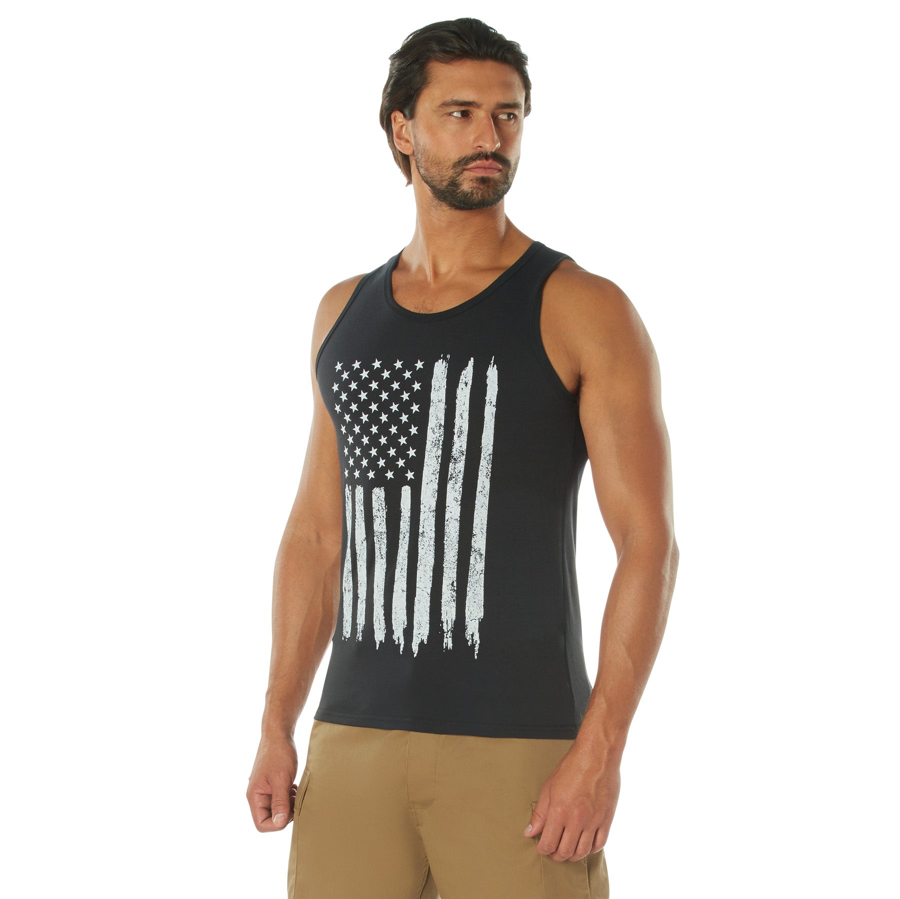 Rothco Distressed U.S. Flag Tank Top – Size 2XL