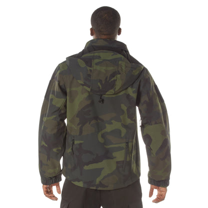 Rothco Special Ops Soft Shell Jacket in Midnight Woodland Camo, Size Large
