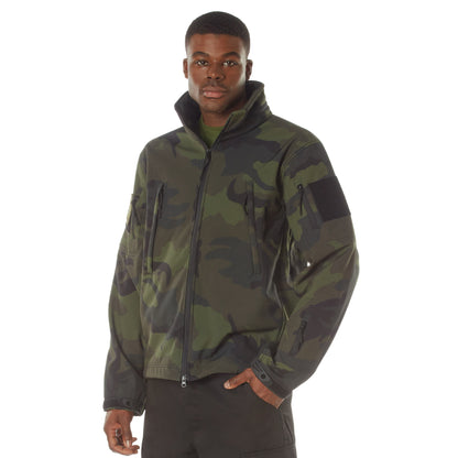 Rothco Special Ops Soft Shell Jacket 2XL Midnight Woodland Camo - Waterproof Tactical Outerwear