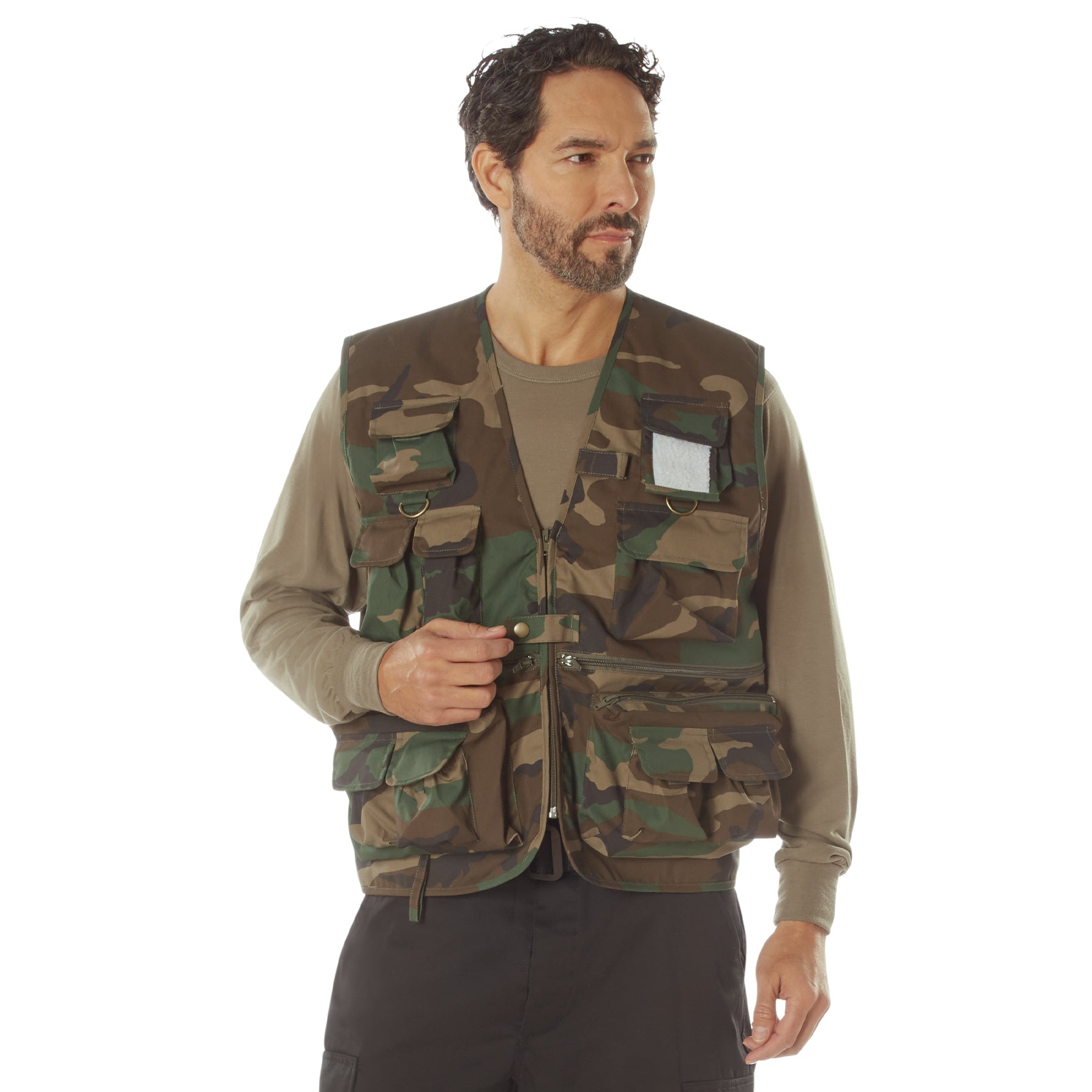 Rothco Uncle Milty Travel Vest in Woodland Camo Size Large