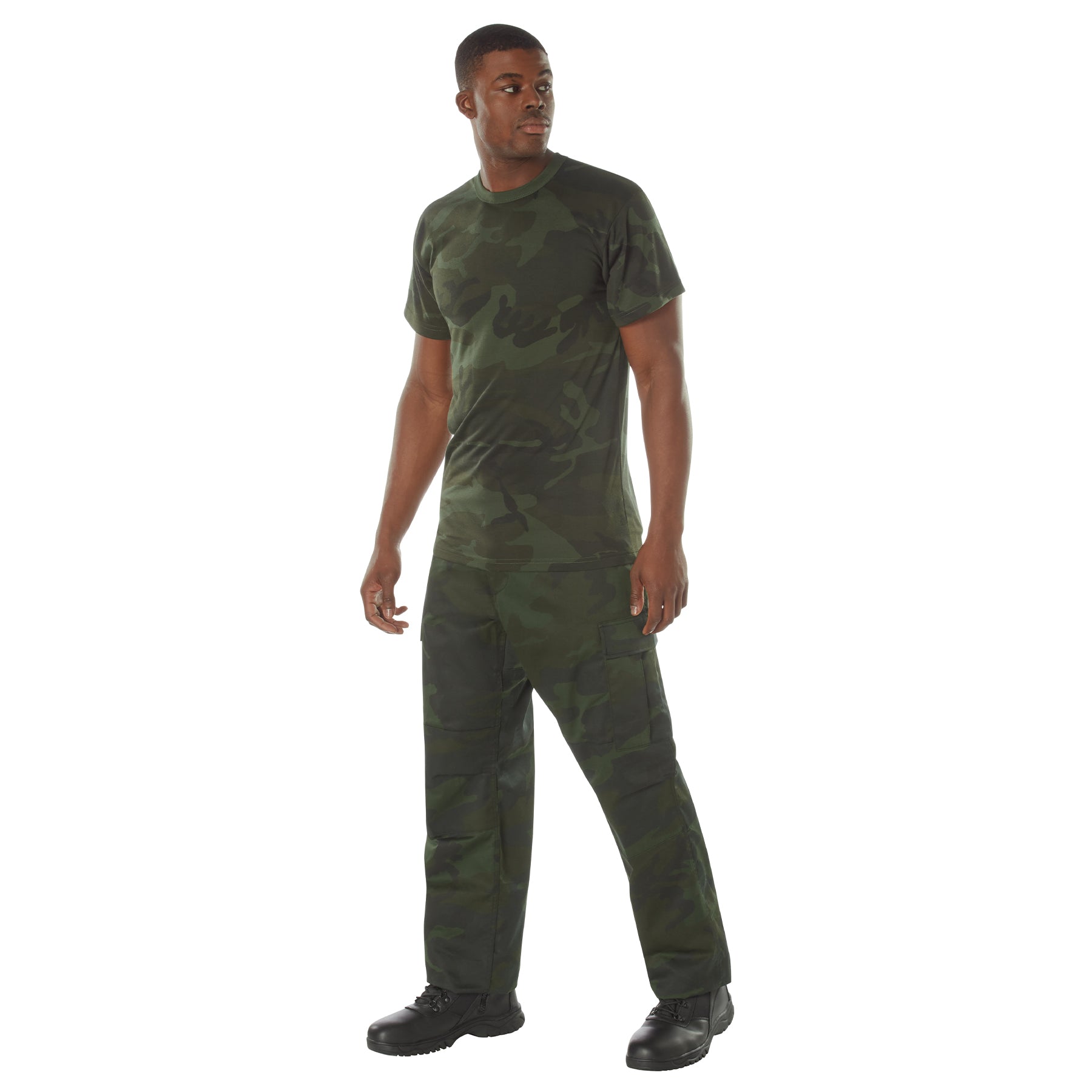 Rothco Midnight Camo Moisture Wicking T-Shirt Size 2XL - Woodland Camo