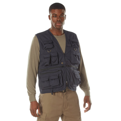 Rothco Uncle Milty Travel Vest in Midnight Navy Blue Size S – Durable Outdoor Utility Vest with 17 Pockets
