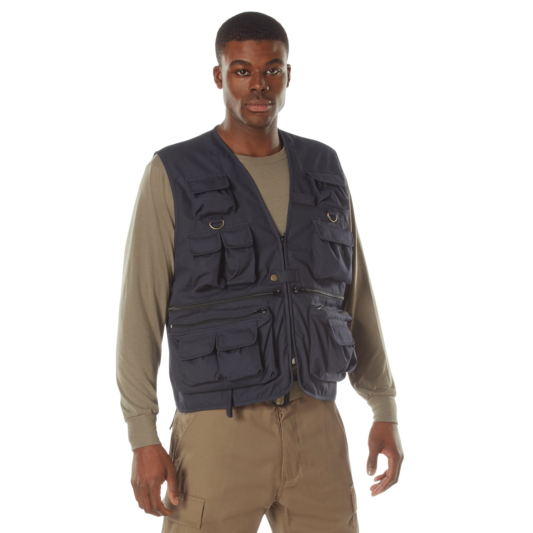 Rothco Uncle Milty Travel Vest Size M in Midnight Navy Blue