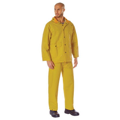 Rothco Deluxe Heavyweight PVC Rainsuit Size 2XL for Heavy-Duty Weather Protection