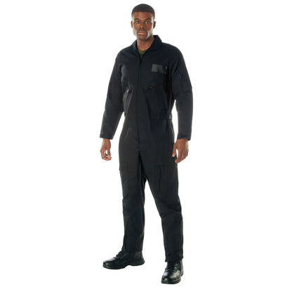 Rothco Flightsuit Black Size 2XL – Military-Style Flight Suit with Multiple Pockets and Adjustable Fit