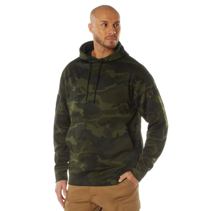 Rothco Concealed Carry Hoodie in Midnight Woodland Camo Size Large