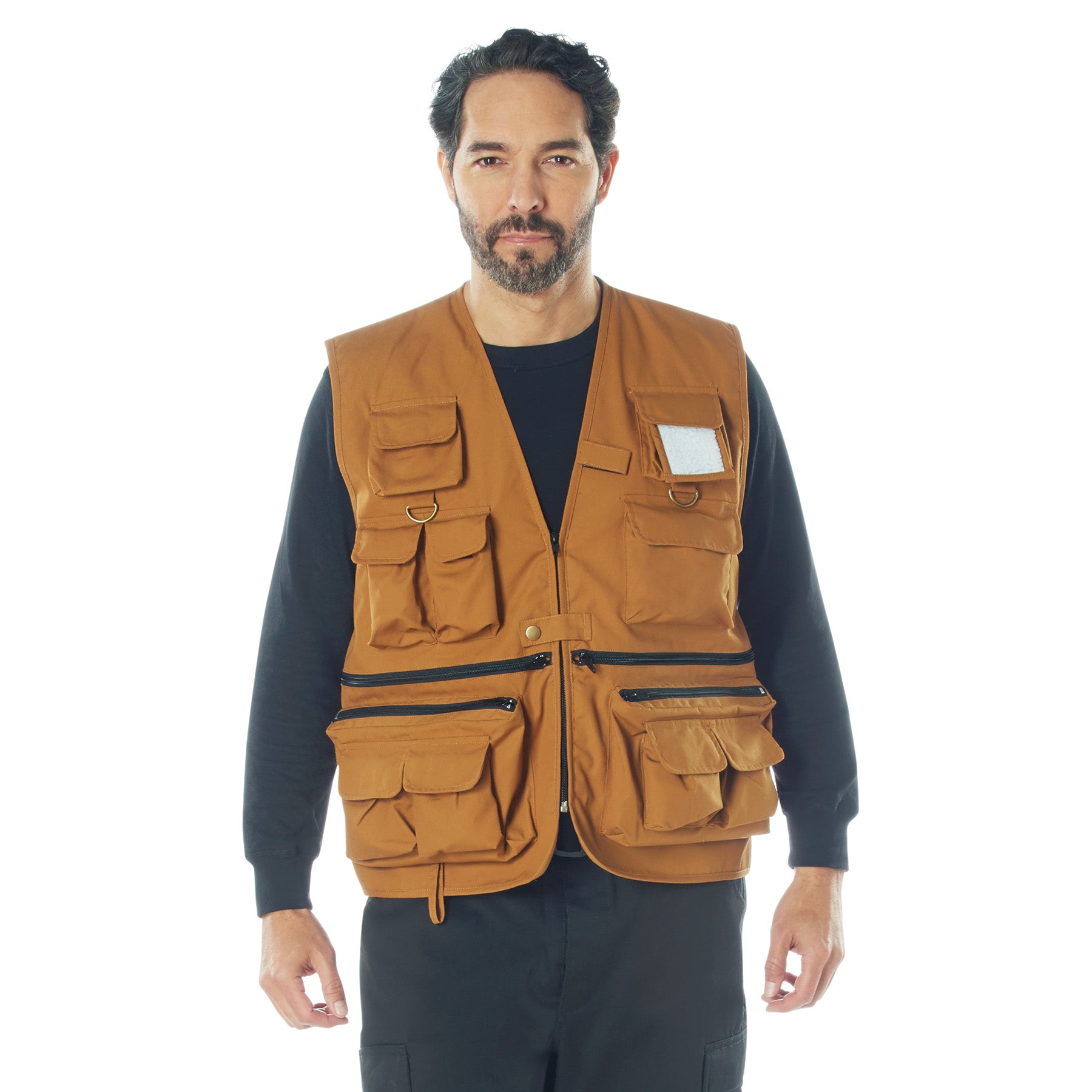 Rothco Uncle Milty Travel Vest in Work Brown, Size Small – Durable Multi-Pocket Outdoor Gear Vest