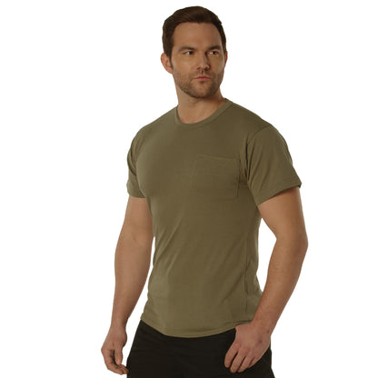 Rothco Pocket T-Shirt AR 670-1 Coyote Brown Size Large