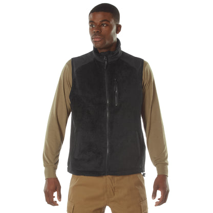 Rothco E.C.W.C.S. Fleece Vest Black 2XL – Tactical Insulated Layer for Cold Weather