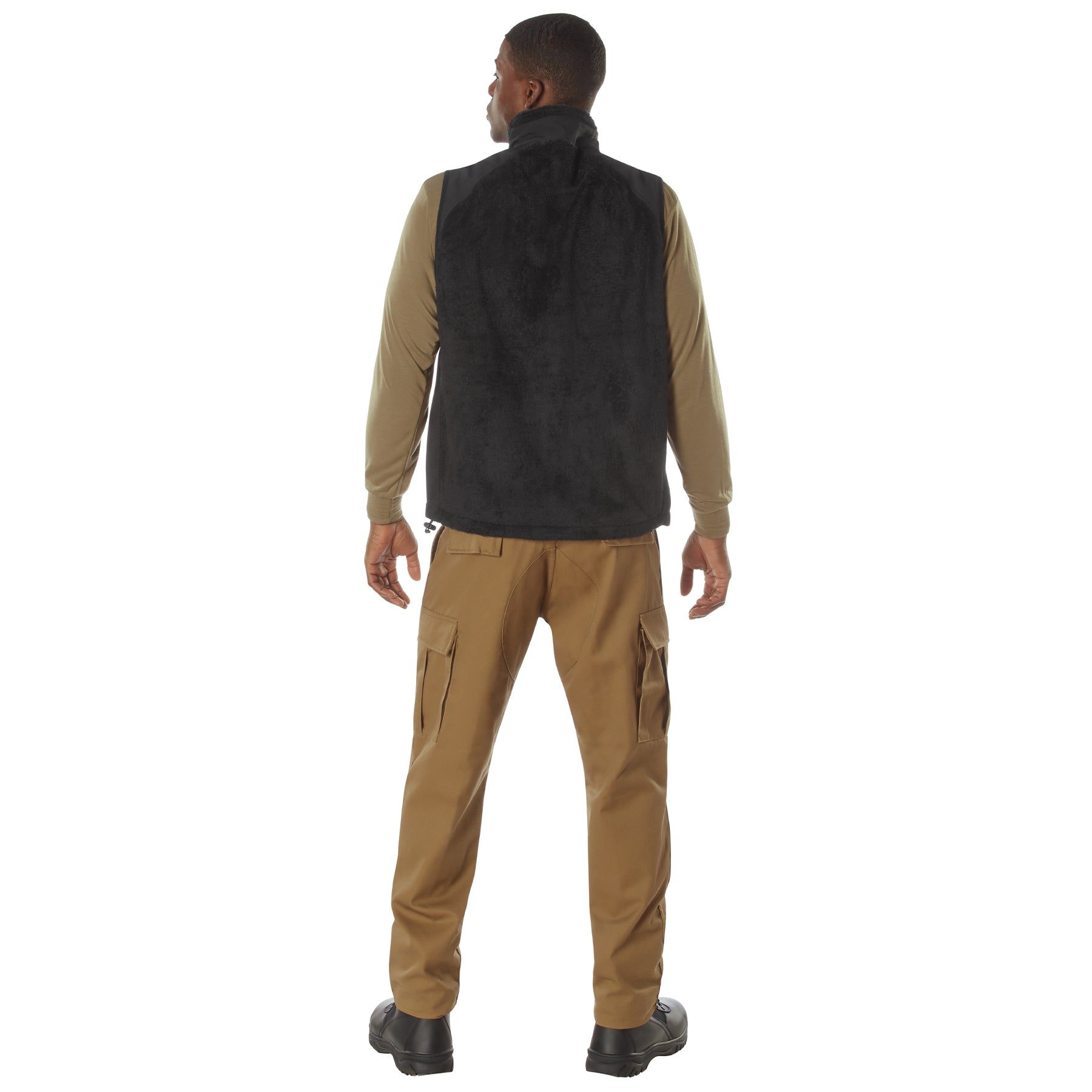 Rothco E.C.W.C.S. Fleece Vest 3XL in Black - Warm Tactical Layer for Cold Weather