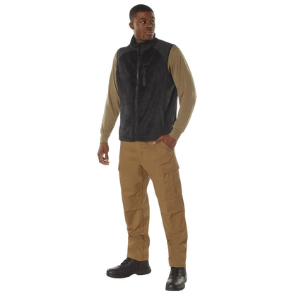 Rothco E.C.W.C.S. Fleece Vest Black 2XL – Tactical Insulated Layer for Cold Weather