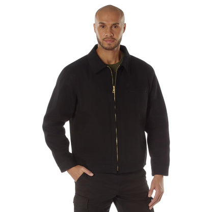 Rothco Canvas Work Jacket Black Size M - Durable Workwear with Comfort and Utility