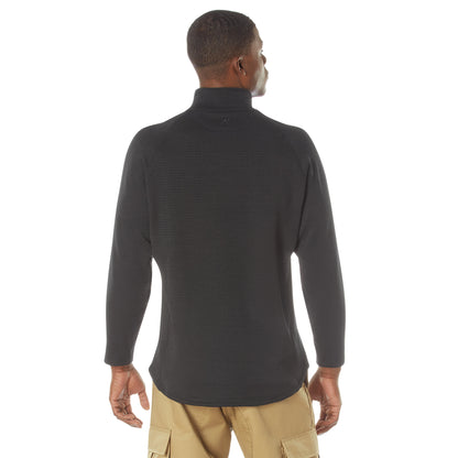 Rothco Grid Fleece Pullover Black Size Small - Warm, Breathable Outdoor Performance