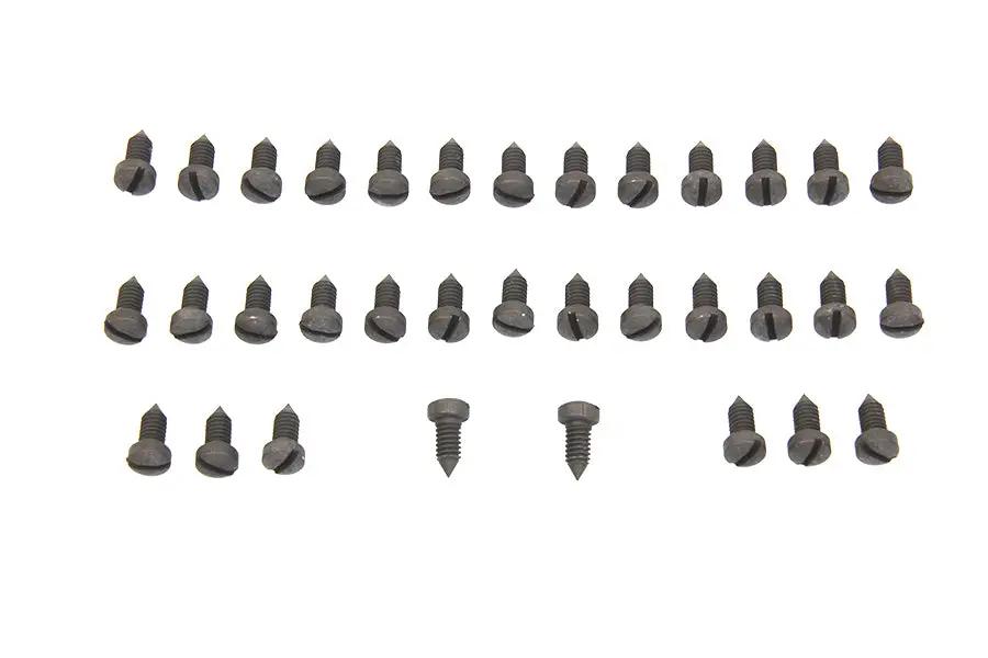 Colony Rocker Arm Cover Screw Kit Parkerized for 1938 Harley Davidson EL by Colony