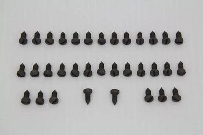 Colony Rocker Arm Cover Screw Kit Parkerized for 1938 Harley Davidson EL by Colony