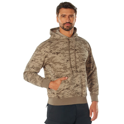 Rothco Camo Pullover Hooded Sweatshirt in Desert Digital Camo – Size 2XL