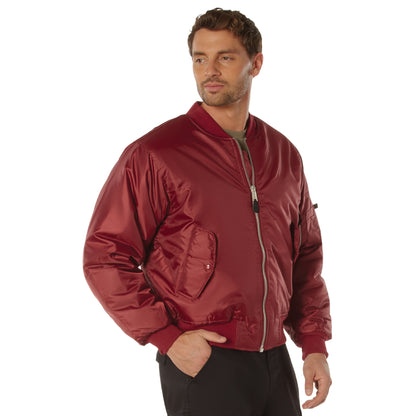 Rothco MA-1 Flight Jacket Red Size 3XL – Classic Military Bomber with Insulation and Utility Pockets