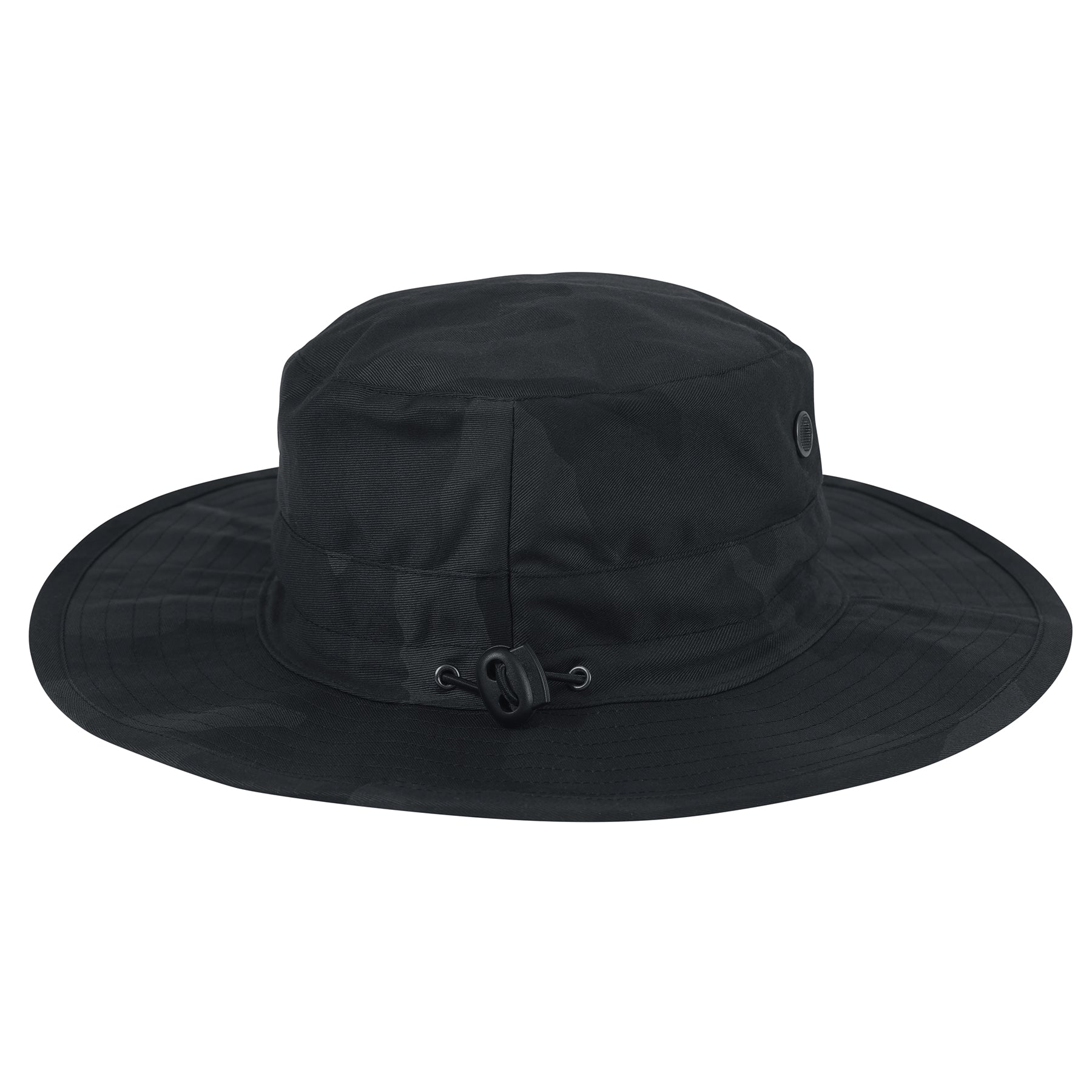 Rothco Adjustable Boonie Hat Midnight Black Camo - Durable Wide Brim Outdoor Cap for Hunting, Fishing, and Hiking