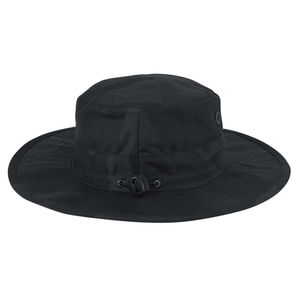 Rothco Adjustable Boonie Hat Midnight Black Camo - Durable Wide Brim Outdoor Cap for Hunting, Fishing, and Hiking