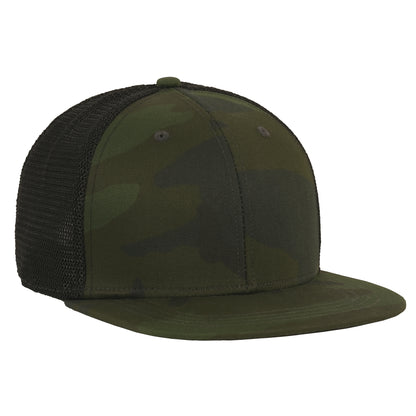Rothco Midnight Camo Trucker Cap with Mesh Back and Snapback Closure