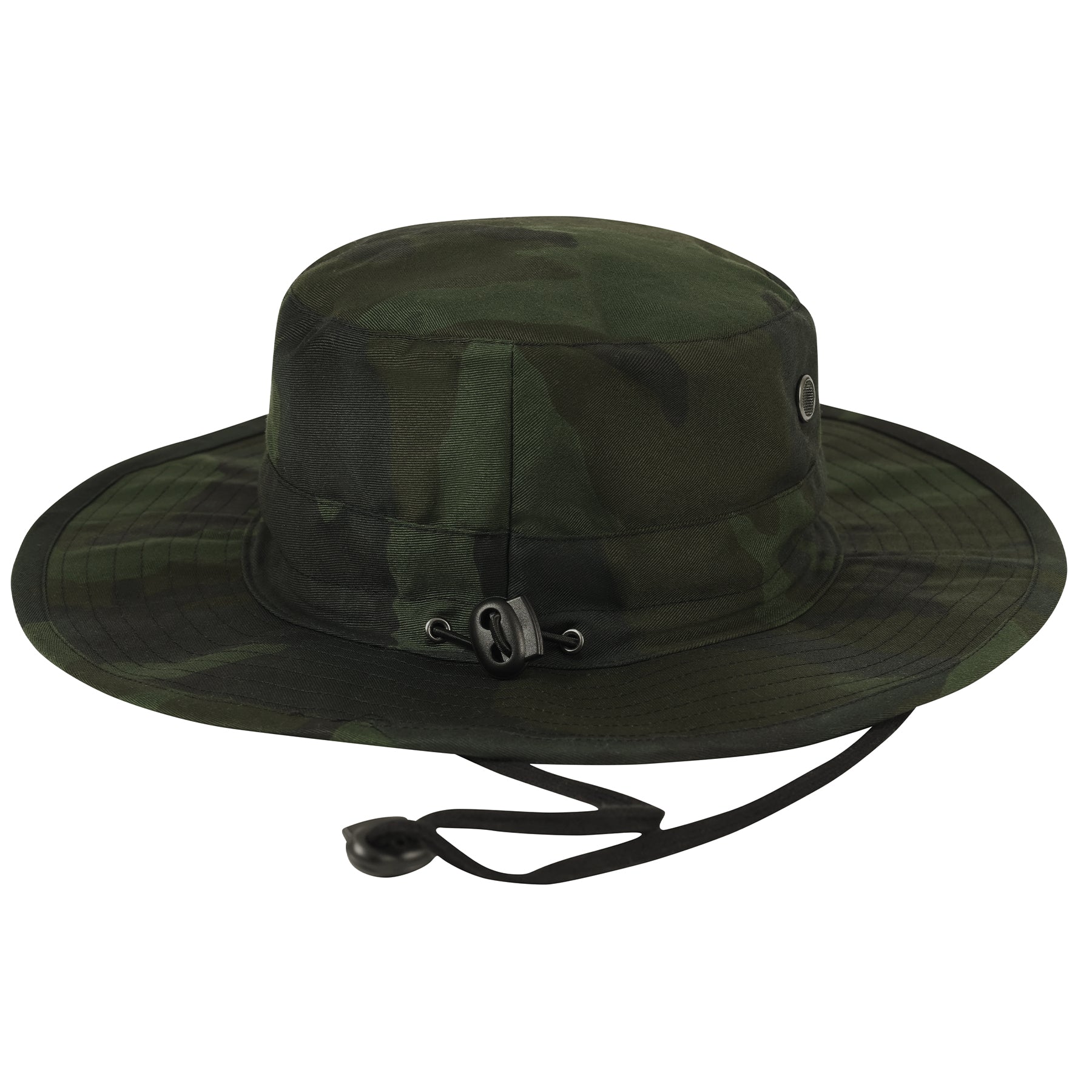 Rothco Adjustable Boonie Hat Midnight Woodland Camo - Outdoor Military Style Sun Protection